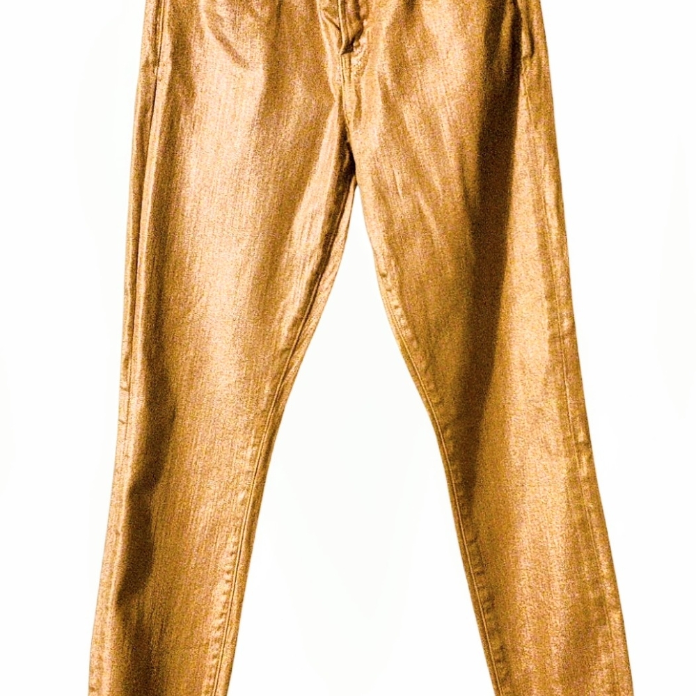 LUCKY BRAND Charlie Rose Gold Skinny Jeans 4